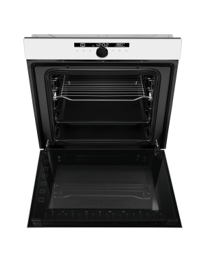 Электрический духовой шкаф Maunfeld EOEH7613W Glossy White спереди