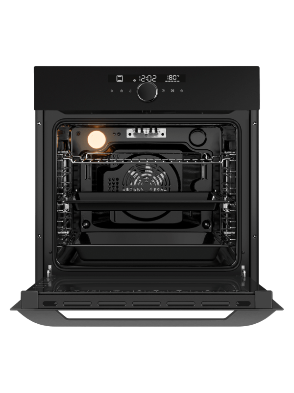 Электрический духовой шкаф Maunfeld EOEH7613B Matt Black спереди