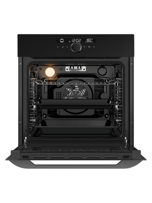 Электрический духовой шкаф Maunfeld EOEH7613B Matt Black спереди