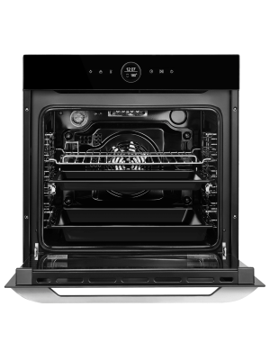 Электрический духовой шкаф Maunfeld EOEH7616B Black спереди