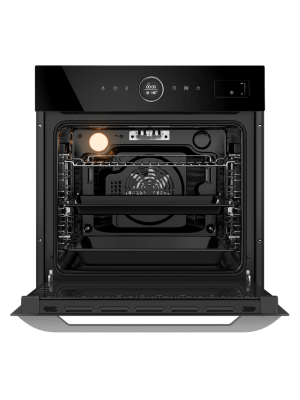 Электрический духовой шкаф Maunfeld EOEH7617STB Black спереди