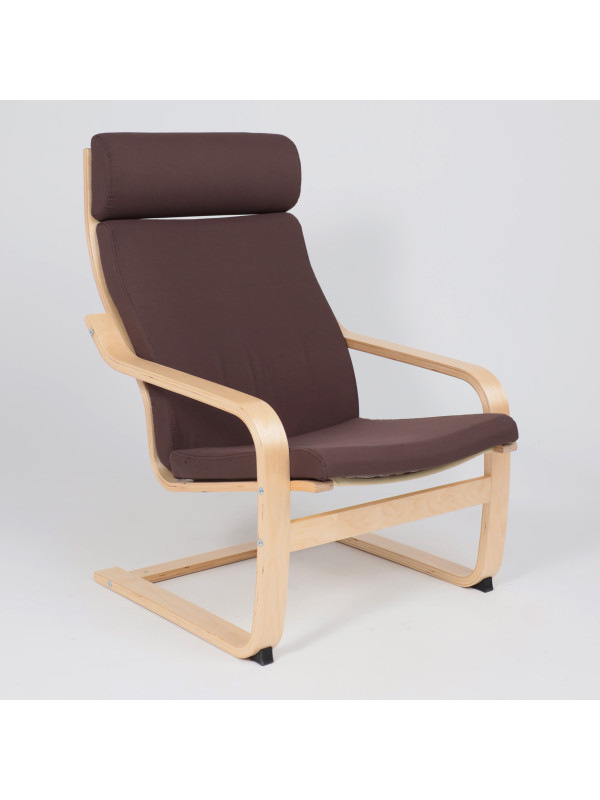 Кресло AksHome Relax коричневый сбоку