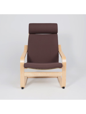 Кресло AksHome Relax коричневый спереди