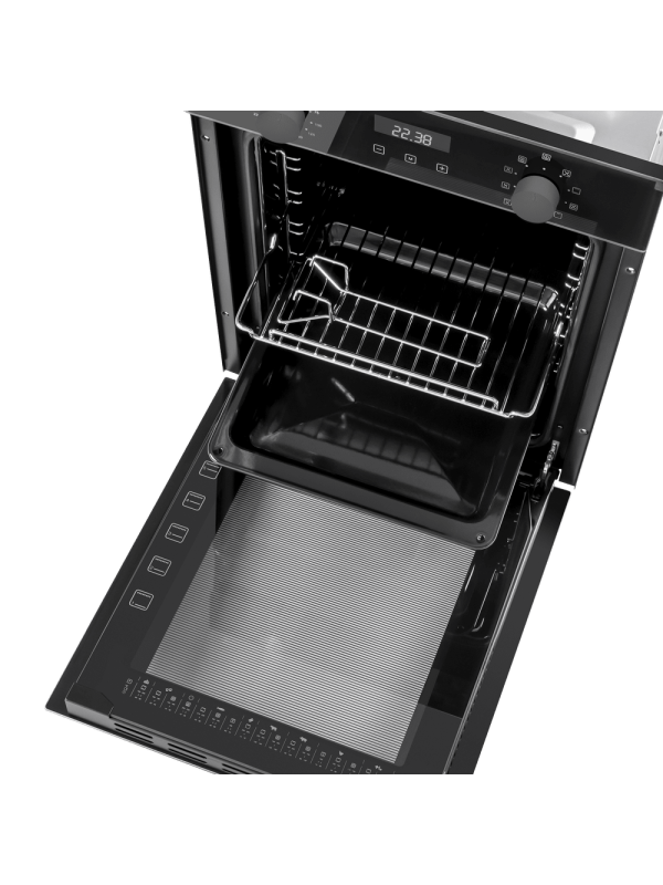 Электрический духовой шкаф Maunfeld EOEM519PB Black сверху