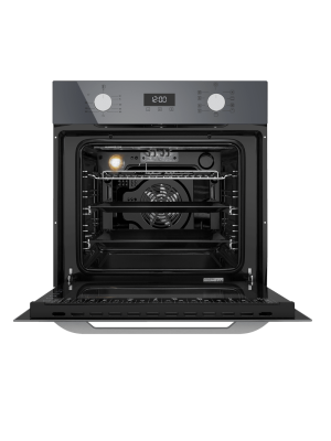 Электрический духовой шкаф Maunfeld EOEM7610DGR Graphite спереди