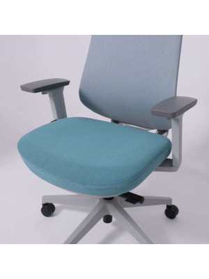 Кресло компьютерное AksHome Dynamic светло-серый/бирюзовый/серый 8