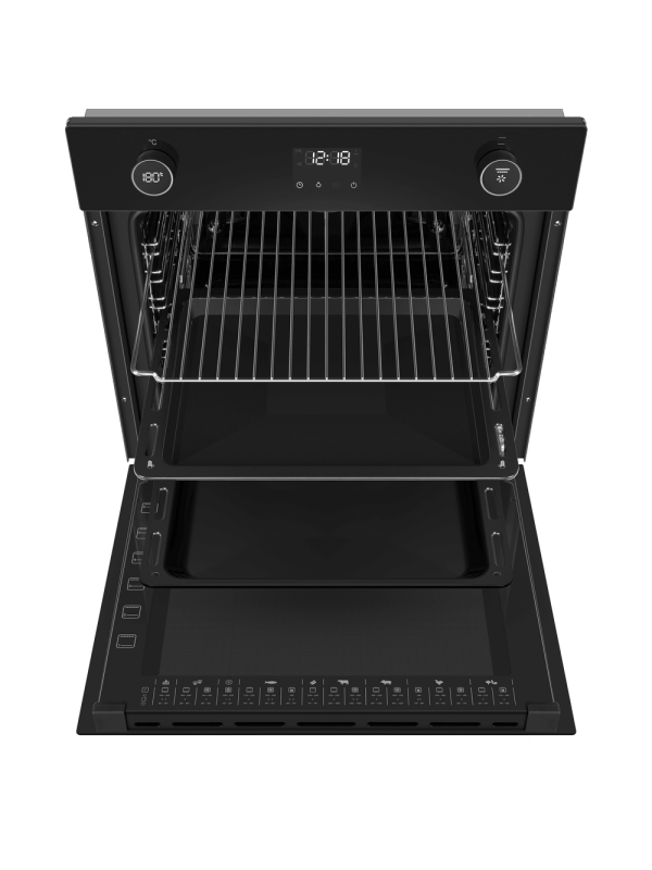 Электрический духовой шкаф Maunfeld EOEM7614B Black сверху