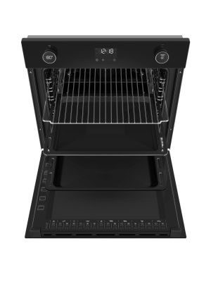 Электрический духовой шкаф Maunfeld EOEM7614B Black сверху