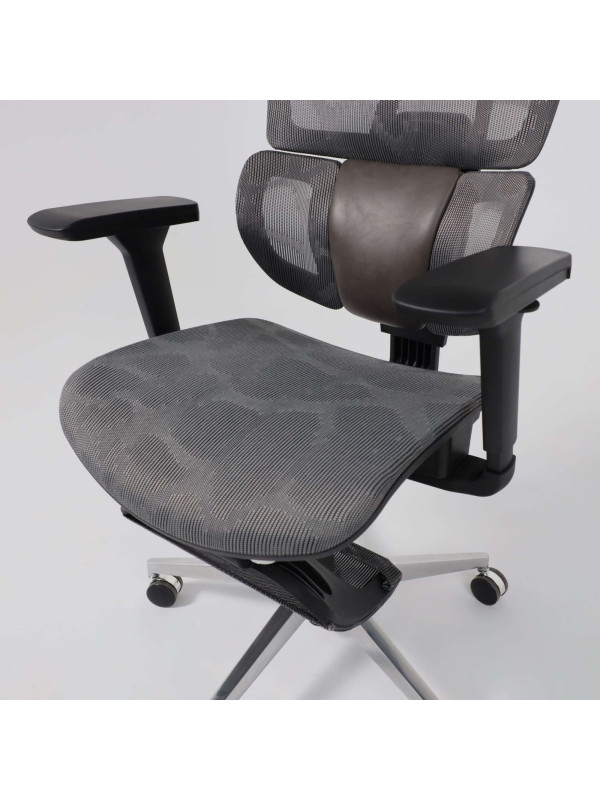 Кресло компьютерное AksHome Enigma серый сверху