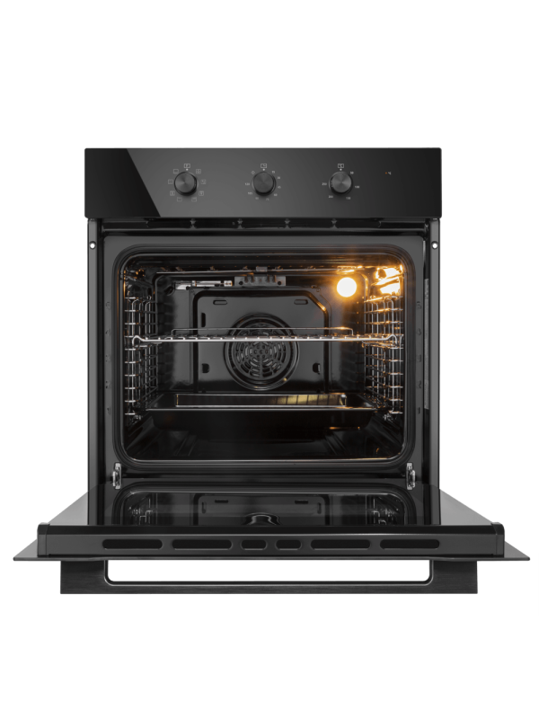 Электрический духовой шкаф Maunfeld MEOC708PB2 Black спереди