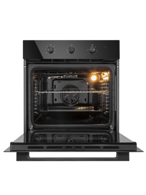 Электрический духовой шкаф Maunfeld MEOC708PB2 Black спереди