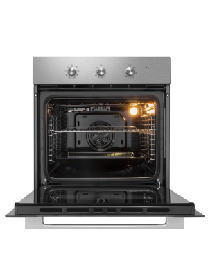 Электрический духовой шкаф Maunfeld MEOC708PS Inox спереди