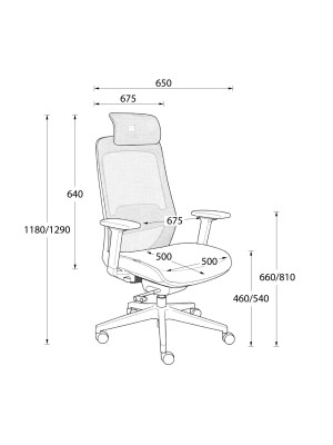 Кресло компьютерное AksHome Spirit серый сетка
