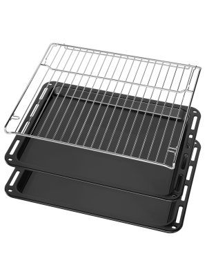 Электрический духовой шкаф Maunfeld MEOH709DB Black комплектация