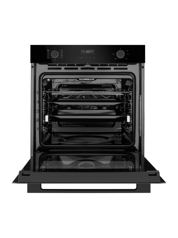 Электрический духовой шкаф Maunfeld MEOM729PB2 Black спереди