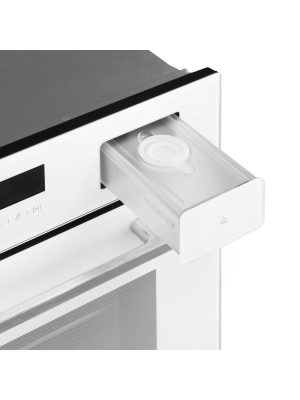 Электрический духовой шкаф Maunfeld MCMO5016STGW White отсек для воды