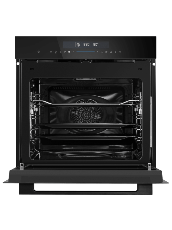 Электрический духовой шкаф Maunfeld MEOR7217SMFB Black спереди