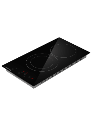 Электрическая варочная панель Maunfeld AVCE3022DBK Black сбоку