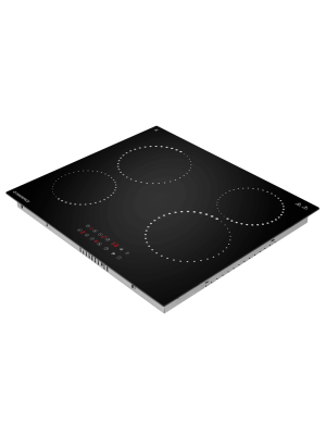 Электрическая варочная панель Maunfeld  CVCE594PBK Black сбоку