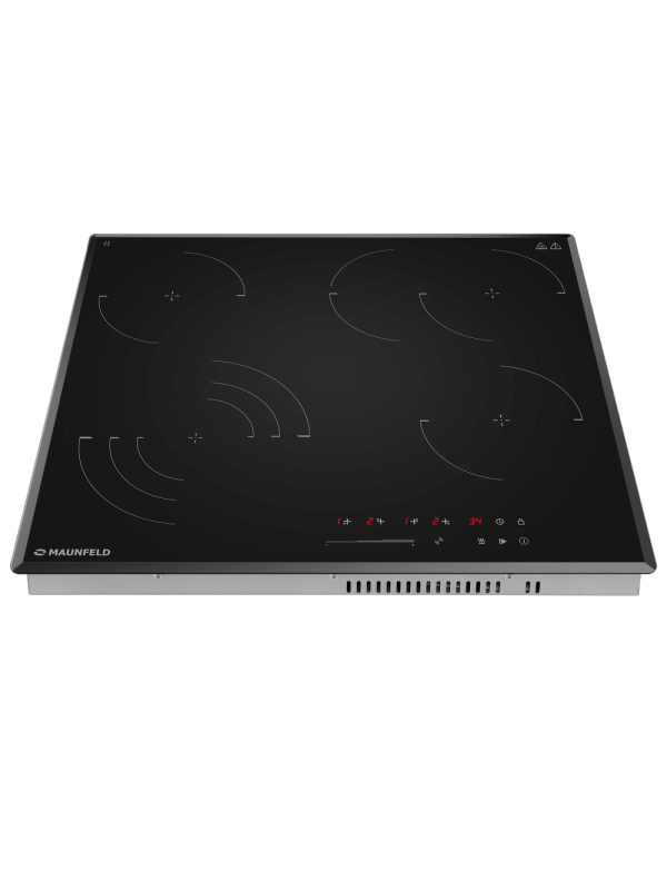 Электрическая варочная панель Maunfeld CVCE594SSMDBK LUX Black спереди