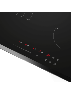 Электрическая варочная панель Maunfeld CVCE594SSMDBK LUX Black вблизи