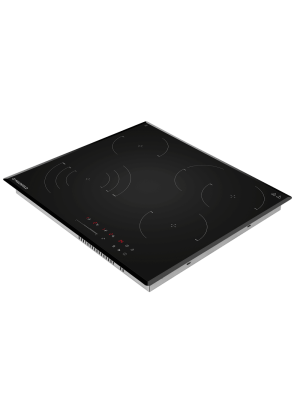 Электрическая варочная панель Maunfeld CVCE594SSMDBK LUX Black сбоку
