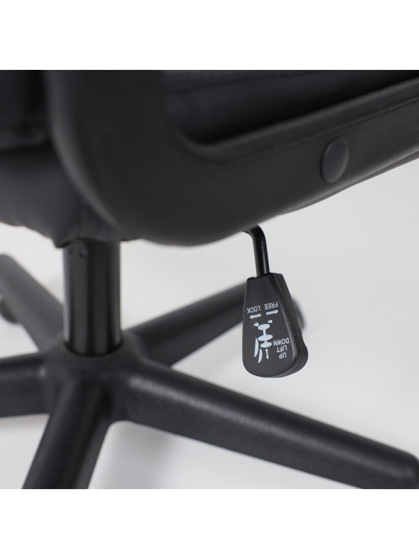 Кресло компьютерное AksHome Polo Eco черный тилт