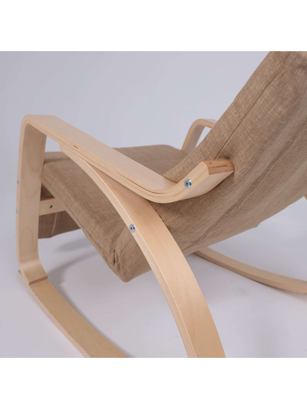 Кресло-качалка AksHome Smart бежевый каркас