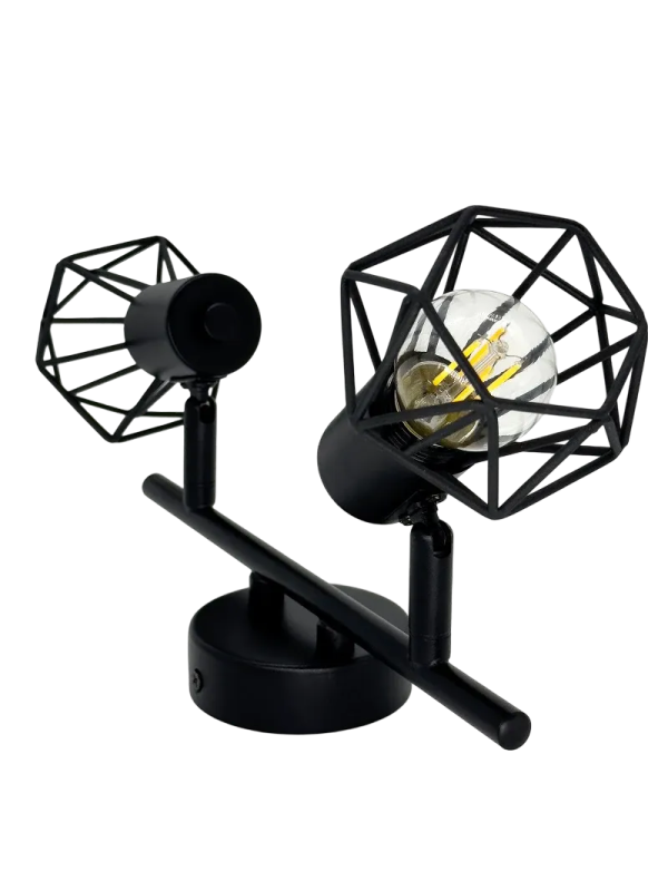 Настенный светильник truEnergy GEOMETRY черный (40 Вт) под углом