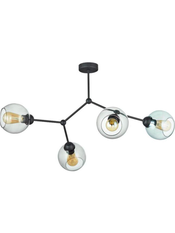 Люстра AksHome Atom дымчатый 4*E27