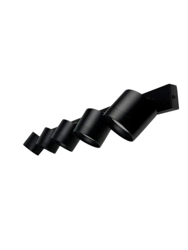 Спот truEnergy MODERN на пять ламп черный (15 Вт) сбоку