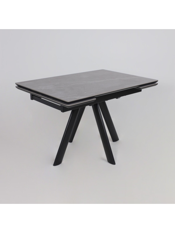 Кухонный стол MamaDoma Jack-120 Stone Grey ST CER/черный 2