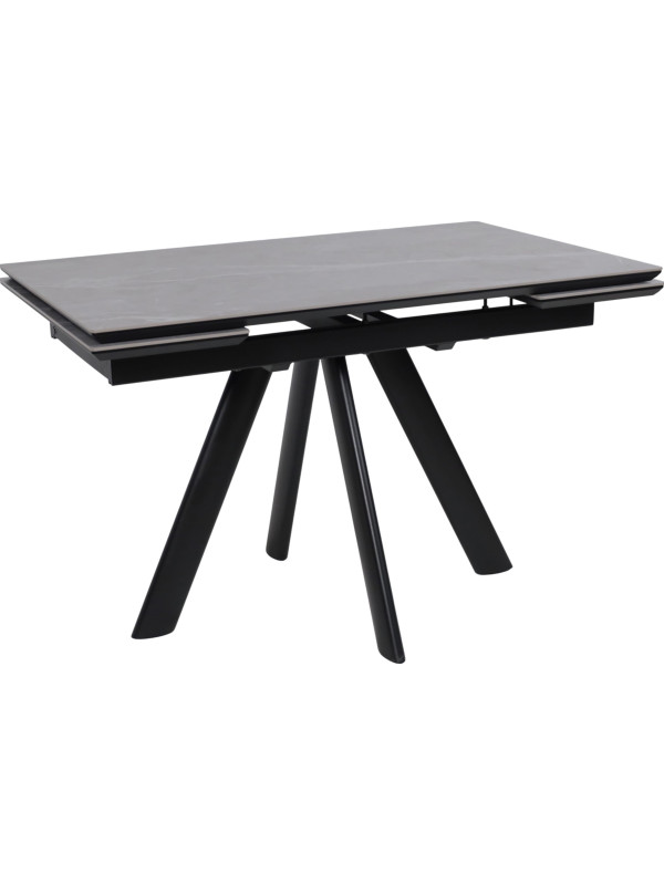 Кухонный стол MamaDoma Jack-120 Stone Grey ST CER/черный