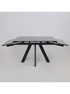 Кухонный стол MamaDoma Jack-120 Stone Grey ST CER/черный 9