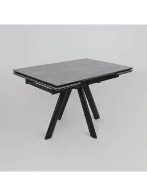 Кухонный стол MamaDoma Jack-120 Stone Grey ST CER/черный 2
