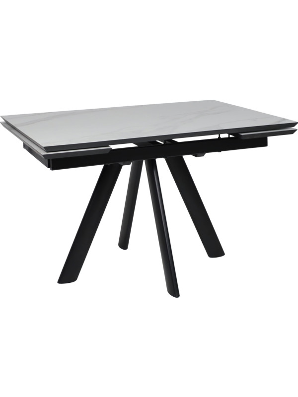 Кухонный стол MamaDoma Jack-140 белый/черный