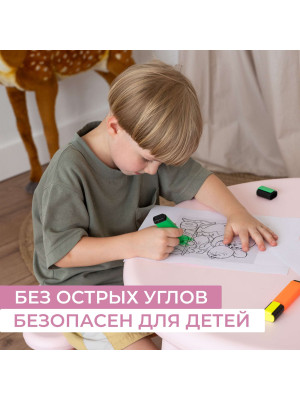 Детский стол STEPP TINI розовый 8