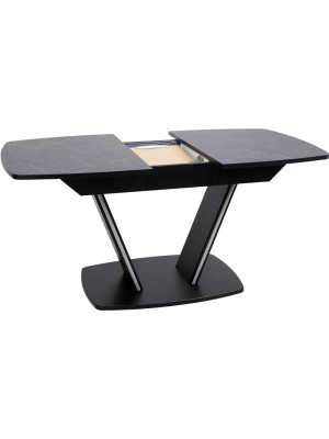 Кухонный стол Аврора Дрезден камень черный/черный 4