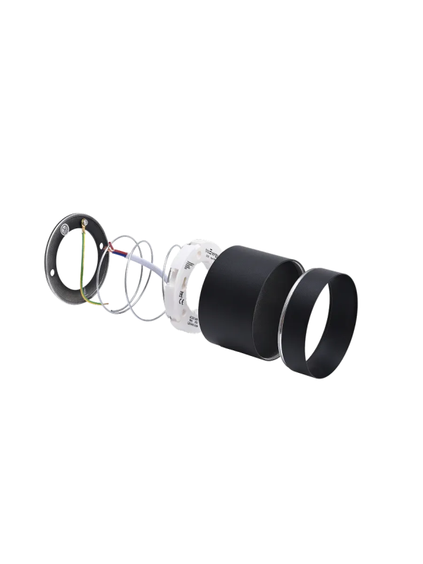 Точечный светильник truEnergy MODERN 21026 черный (15 Вт) в разобранном виде