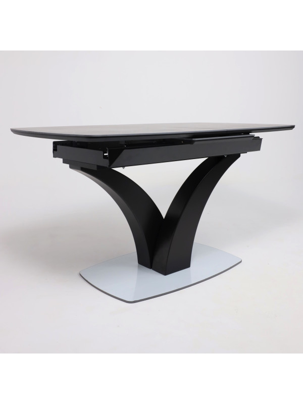 Кухонный стол Аврора Нотр Дам Moderne камень черный Greys Black /черный матовый 2