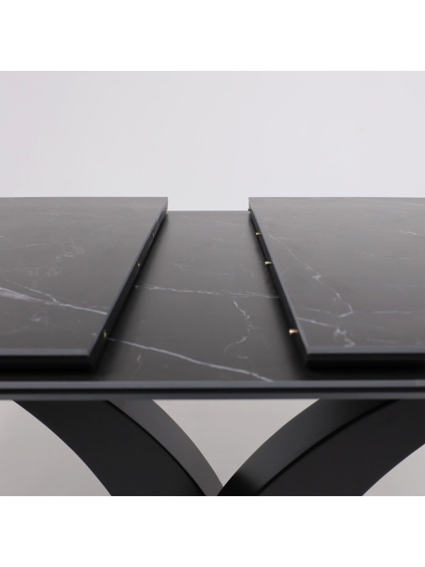 Кухонный стол Аврора Нотр Дам Moderne камень черный Greys Black /черный матовый 3