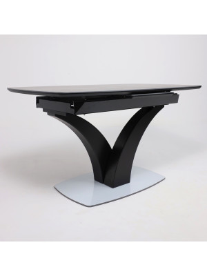 Кухонный стол Аврора Нотр Дам Moderne камень черный Greys Black /черный матовый 2