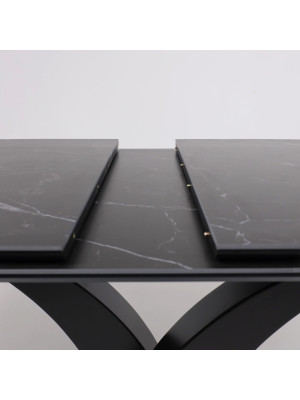 Кухонный стол Аврора Нотр Дам Moderne камень черный Greys Black /черный матовый 3