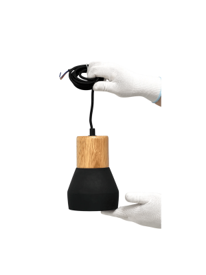 Потолочный светильник truEnergy STONE 21401 черный (60 Вт) спереди