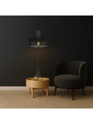 Потолочный светильник truEnergy STONE LOFT 21404 серый (60 Вт) в интерьере