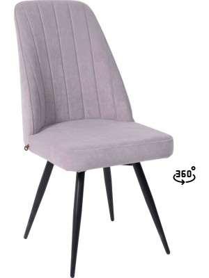 Стул MamaDoma Leonard M-R1 360 серый/черный