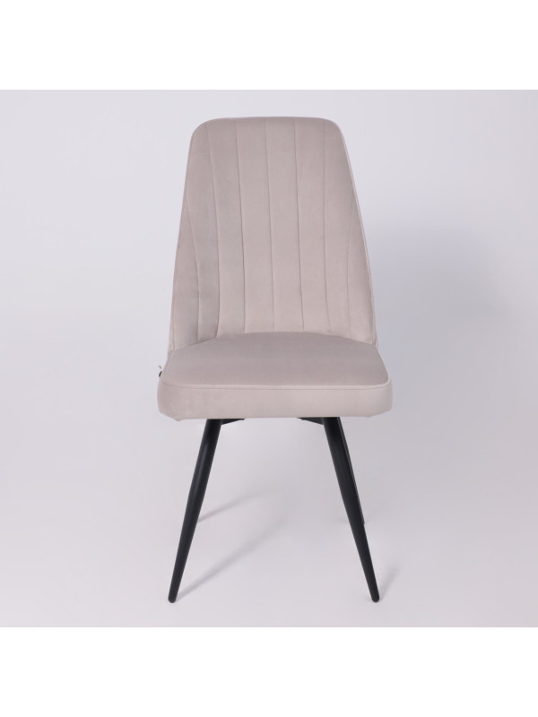 Стул MamaDoma Leonard M-R1 360 жемчужный/черный 2