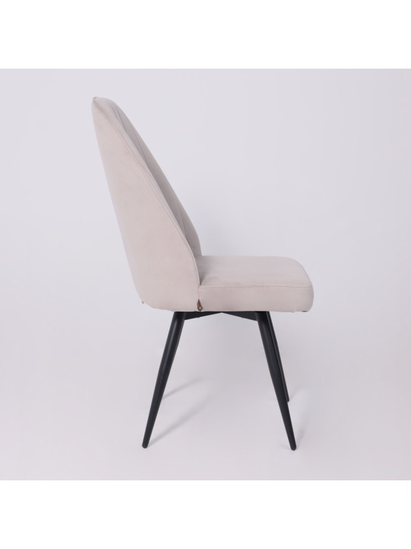 Стул MamaDoma Leonard M-R1 360 жемчужный/черный 4
