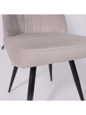 Стул MamaDoma Leonard M-R1 360 жемчужный/черный 6