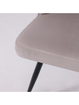 Стул MamaDoma Leonard M-R1 360 жемчужный/черный 8